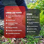 Black Synthetic Vinyl Exam Gloves Powder Free and Latex Free