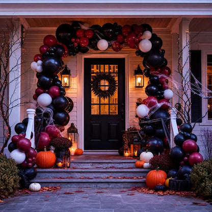 Halloween Balloon Arch Garland Kit, Spooky Party Decorations Background Supplies - Image 8