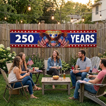 250th Anniversary Eagle Banner 2x10ft - Image 6