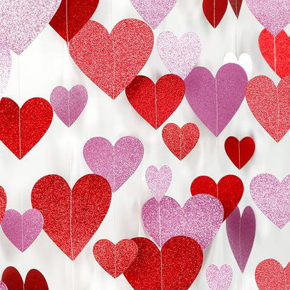 Galentines Valentines Party-Decorations Heart Garland by Burgleda
