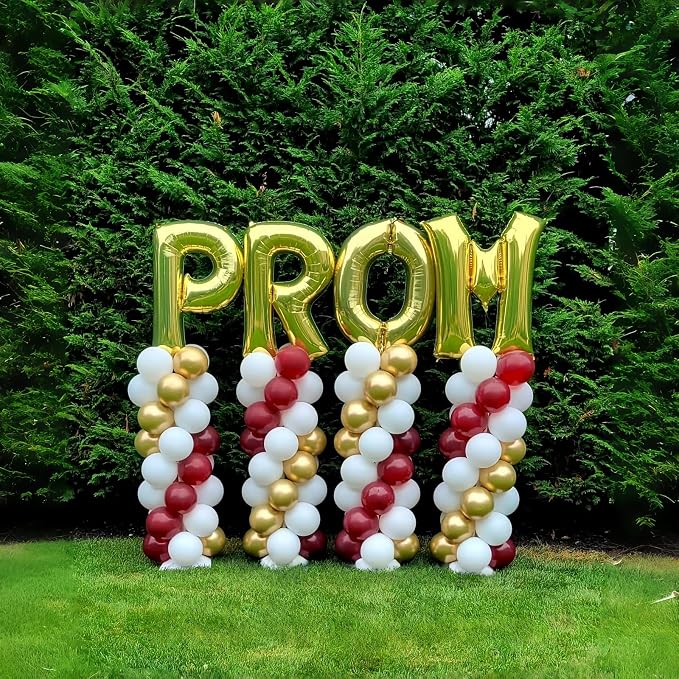 Giant P Alphabet Balloon Letters, 40 Inch Helium Mylar Foil Name Word Balloons - Image 3