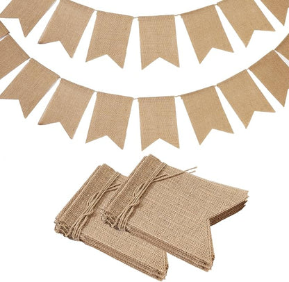 LaRibbons Burlap Banner, 5x7.5 | Burlap Banner DIY Party Decor by LaRibbons
