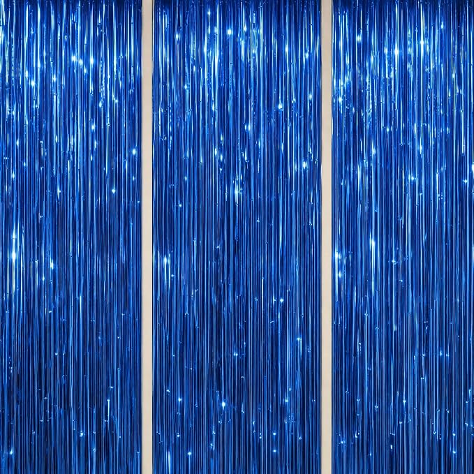 DECOCKRAT 3 Pack Foil Fringe Backdrop by DECOCKRAT