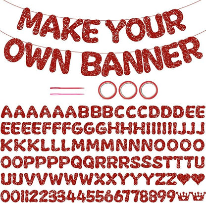 116PCS DIY Banner Customizable Birthday Banners Graduation Banner Custom Party by Unknown