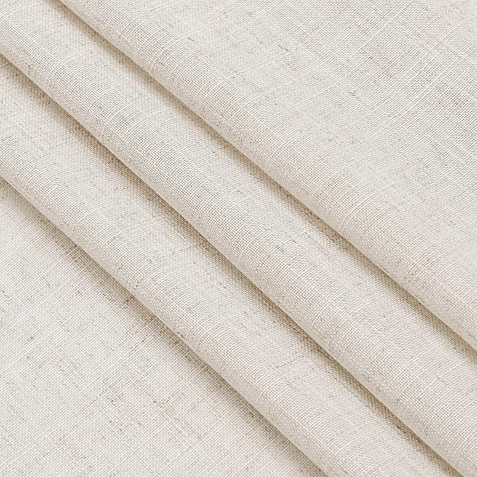 Extra Long Tan Beige Curtains 144 inch Length 2 Panels Set Back Tab Neutral - Image 8