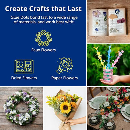 Glue Dots, Flower Dots, Double-Sided, 300 Dots, DIY Fake Flower Bouquets - Image 2