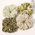Scrunchies Hair Ties for Women - Big Silk Satin Scrunchie Exra Large Jumbo Gaint Oversized Cute Scrunchy for Curl Thick Hair Yellow Ligas Para el Cabello De Mujer Decorations Gift for Girls