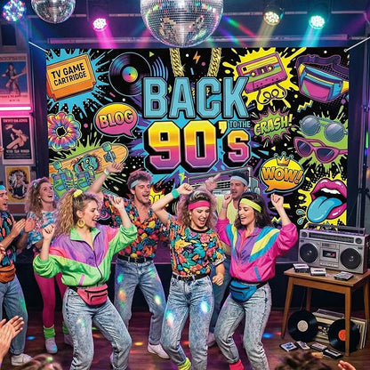 Back to The 90's Backdrop - Image 4