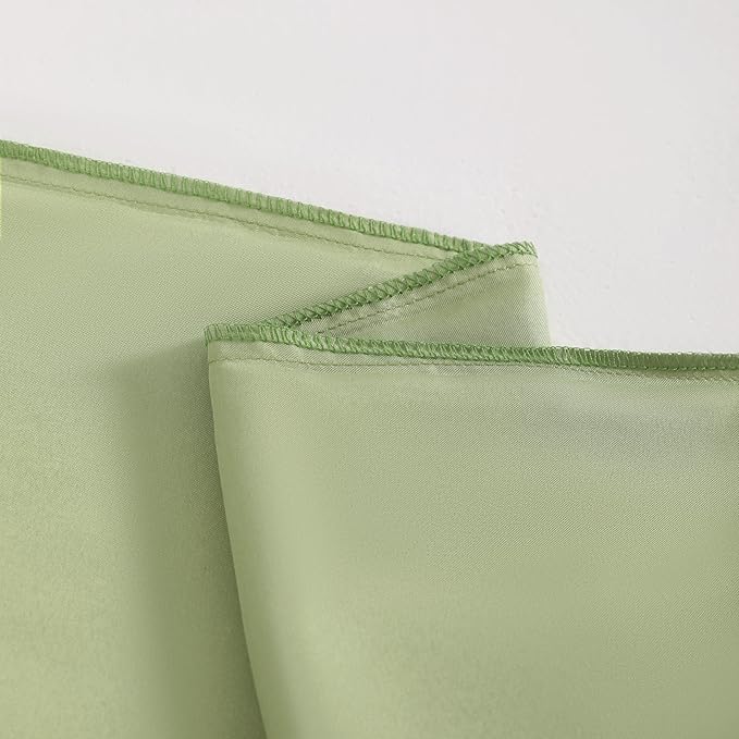 NTBAY 2 Pack Satin King Pillowcases for Hair and Skin, Luxurious and Silky Pillow Cases with Envelope Closure, 20x36 Inches, Sage Green