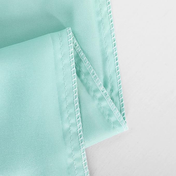 NTBAY 12 Pack Satin Standard Pillowcases for Hair and Skin, Luxurious and Silky Pillow Cases with Envelope Closure, 20 x 26 Inches, Light Blue