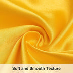 NTBAY 2 Pack Satin Queen Pillowcases for Hair and Skin, Luxurious and Silky Pillow Cases with Envelope Closure, 20x30 Inches, Yellow