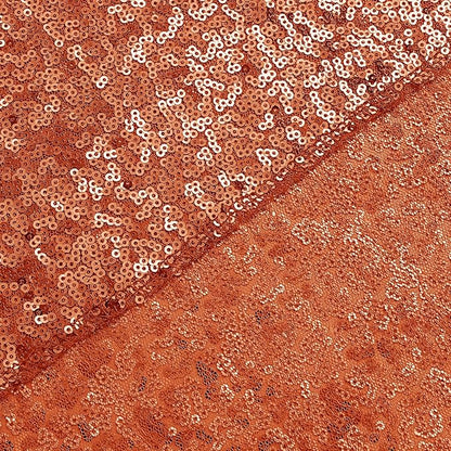 Sugargirl Orange Sequin Backdrop Curtain 2 Panels 2FTx8FT Glitter Orange - Image 9