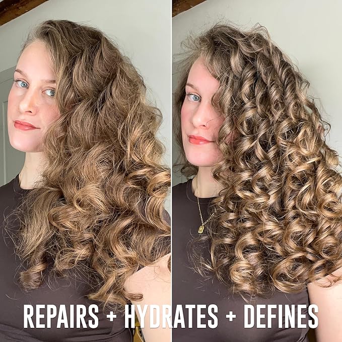 Love Ur Curls - Shampoo & Conditioner Set with All in One Curl Cream Styler for Wavy Hair, 3 Step System for Repair and Moisturizing