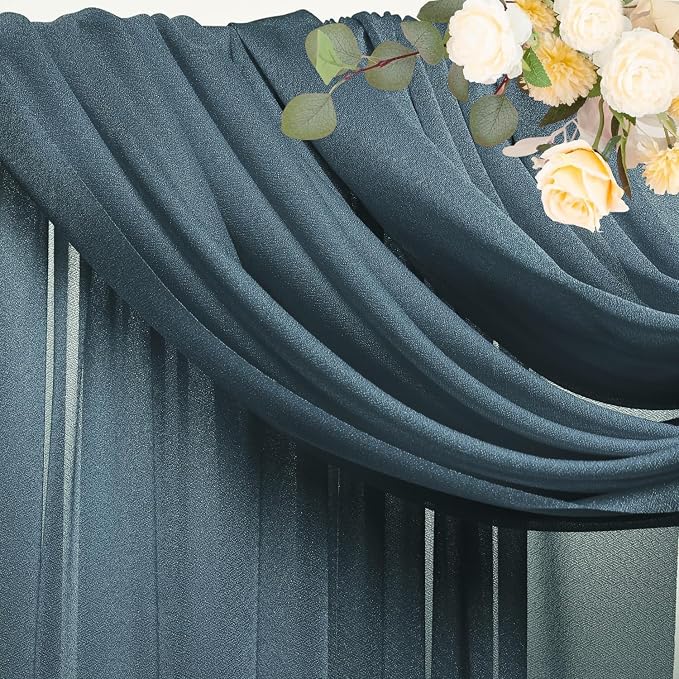 Wedding Arch Draping Fabric Backdrop Drapes 2 Panels, Arch Drapery Backdrop - Image 5