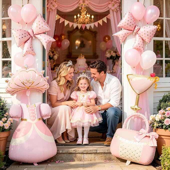 6PCS Princess Birthday Party Decorations-Princess Balloons - Image 6