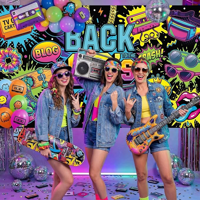Back to The 90's Backdrop - Image 2