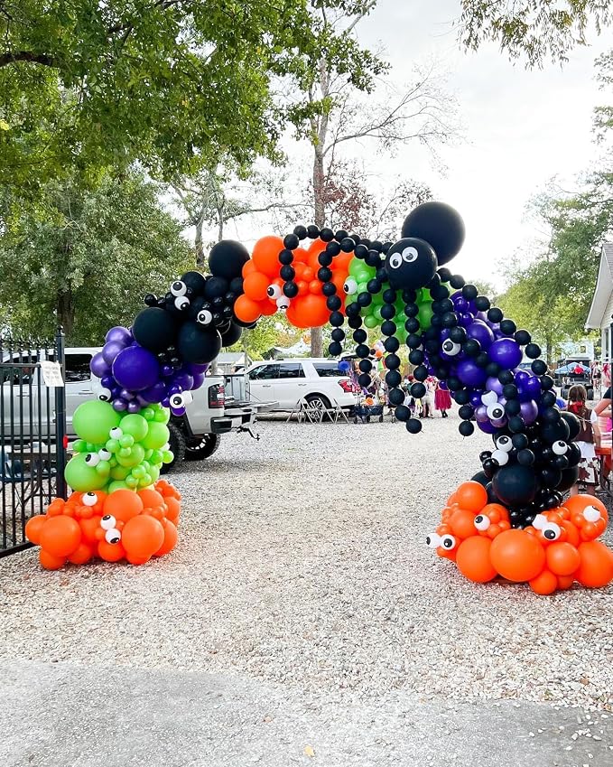 Halloween Party Balloons Decorations 12Inch 60Pcs | Black Orange Purple Green - Image 7