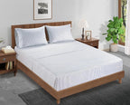Lane Linen 100% Organic Cotton King Size Pillow Cases Set of 2 (20''x36''), Organic Cotton Pillowcases, King Pillow Cases Set of 2 Ticking Stripe