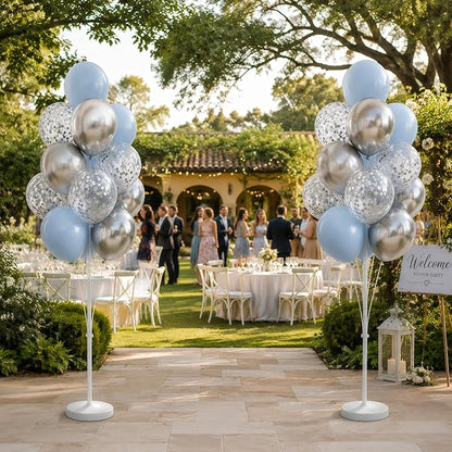 Baby Blue Balloon Column Stand Kit Set 2 - Image 9