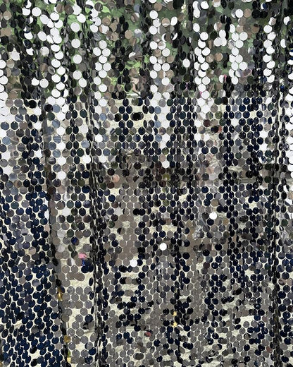 Black Sequin Backdrop, 4x10 Feet, Large 18MM, 2 Panel | Payette Shimmer - Image 5
