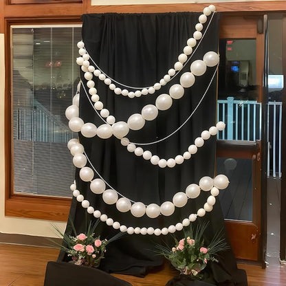 Pearl White Linking Balloons, Tails Balloon - Image 8