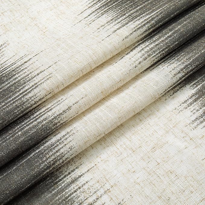 MYSKY HOME Bedroom Curtains Linen Textured Sheer Panels, Curtains 63 Inch - Image 5