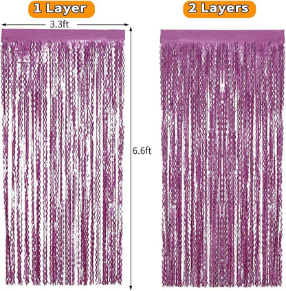 Purple Foil Curtains - Image 6