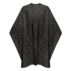 Barber Cape for Men, Haircut Cape with Snaps, Professional Salon Cutting Cape, Large Waterproof Hairdressing Cape Gown Apron for Hairstylist- 63”× 56”(Black Pattern)