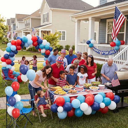 HILAVO Red Blue White Balloons - Image 4