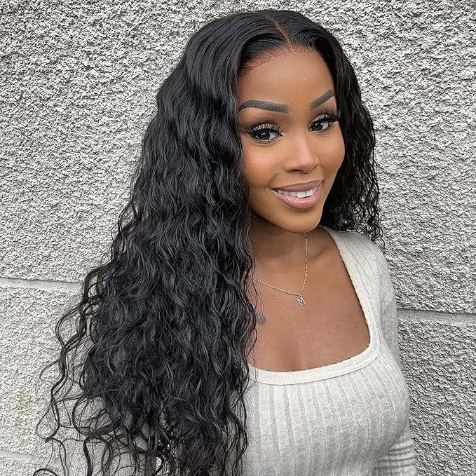 MEIMEI SKINLIKE Real HD Lace Wig Loose Deep Wave Lace Front Wigs Human Hair Pre Plucked Bleached Knots 200% Density Ultra-thin Invisible HD Lace 13x4 Loose Wave Wigs Human Hair for Women 24 Inch