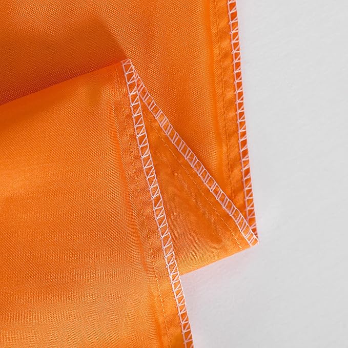 NTBAY 2 Pack Satin King Pillowcases for Hair and Skin, Luxurious and Silky Pillow Cases with Envelope Closure, 20x36 Inches, Orange