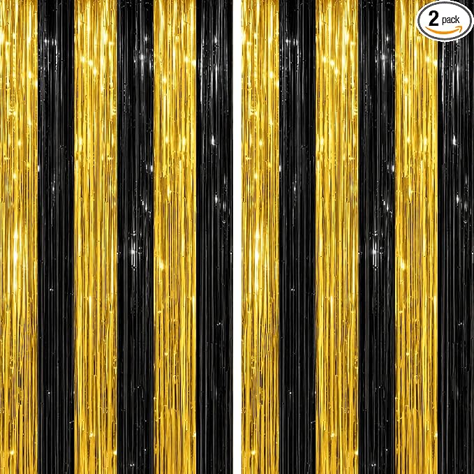 DECOCKRAT 2 Pack Foil Fringe Backdrop by DECOCKRAT