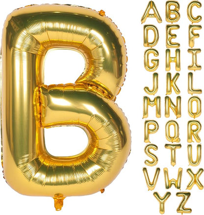 Letter Balloons 40 Inch Giant Jumbo Helium Foil Mylar Gold B | by Exquisitehighqualitypartydecorationstomeetyoureveryneed%EF%BC%81