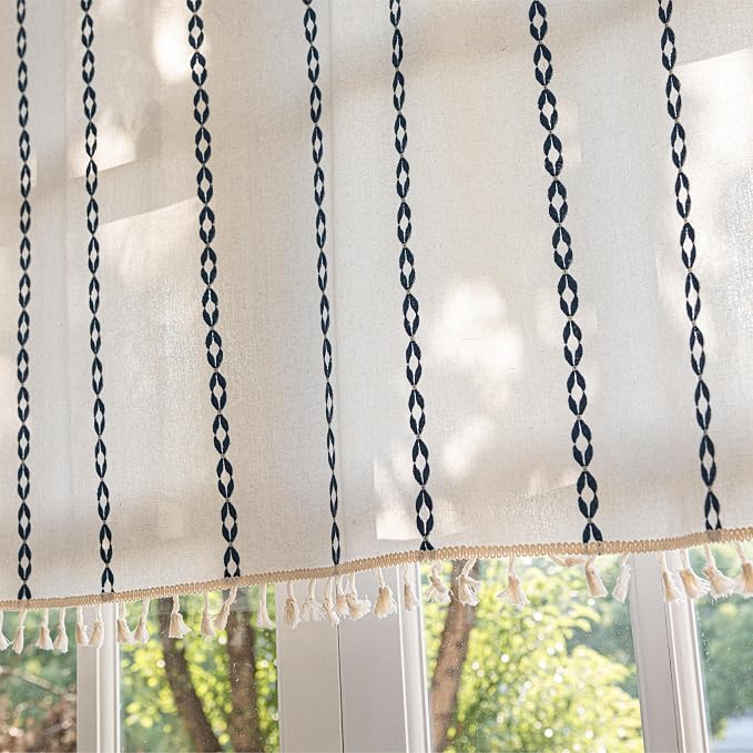 Sutuo Home Boho Valance Curtain 36 inches Tier - Image 5
