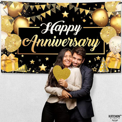 KatchOn Gold Happy Anniversary Banner - Image 5