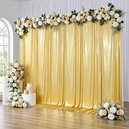 gogoparti 10x14FT Gold Sequin Backdrop Curtain - Image 8