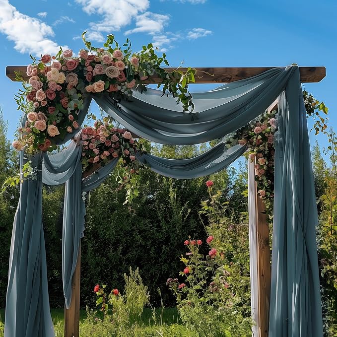 Wedding Arch Draping Fabric Backdrop Drapes 28.7" x 20FT, Arch Drapery Backdrop - Image 7
