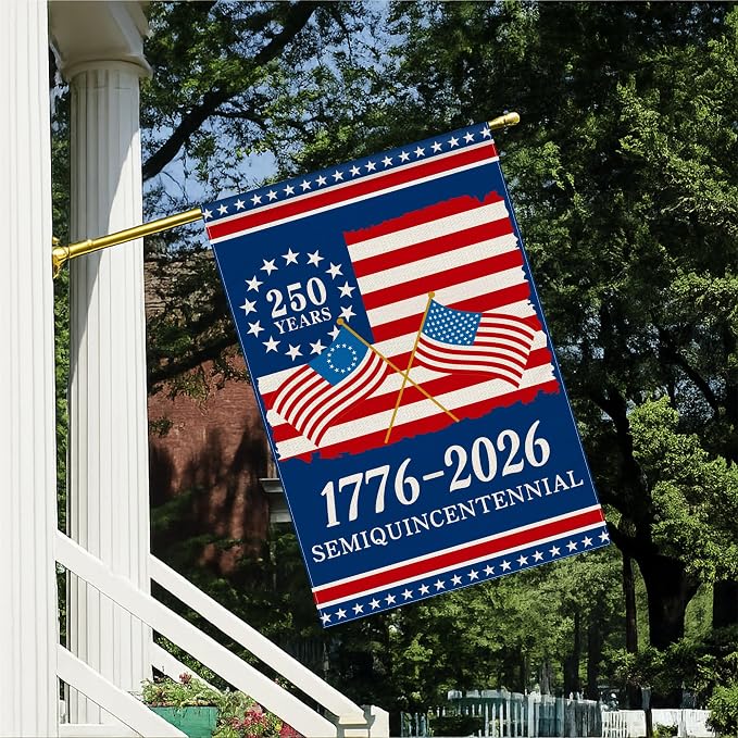 250th Anniversary America Garden Flag, 250 Years Banner USA 4th of July - Image 5