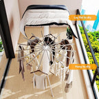 Clothes Drying Rack,Drying Rack Clothing,Laundry Drying Rack,Floor Standing,16 Aluminium Poles,Collapsible,Retractable,Foldable,Folding Laundry Rack