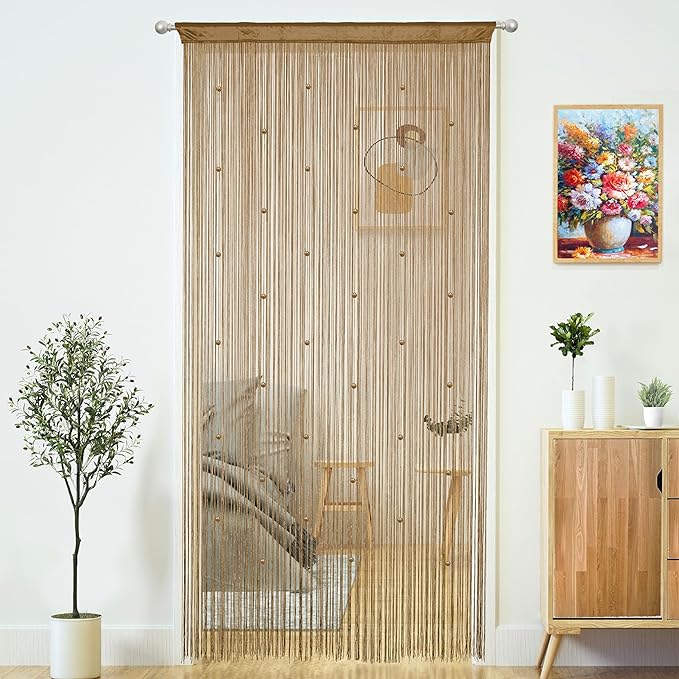 Beaded Curtain Door String Curtains by MakeLifeColorfulandSimple