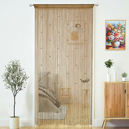 Beaded Curtain Door String Curtains by MakeLifeColorfulandSimple
