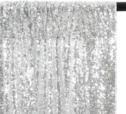 Eternal Beauty Silver 3mm Sequin Backdrop 8x8 Ft - Image 9