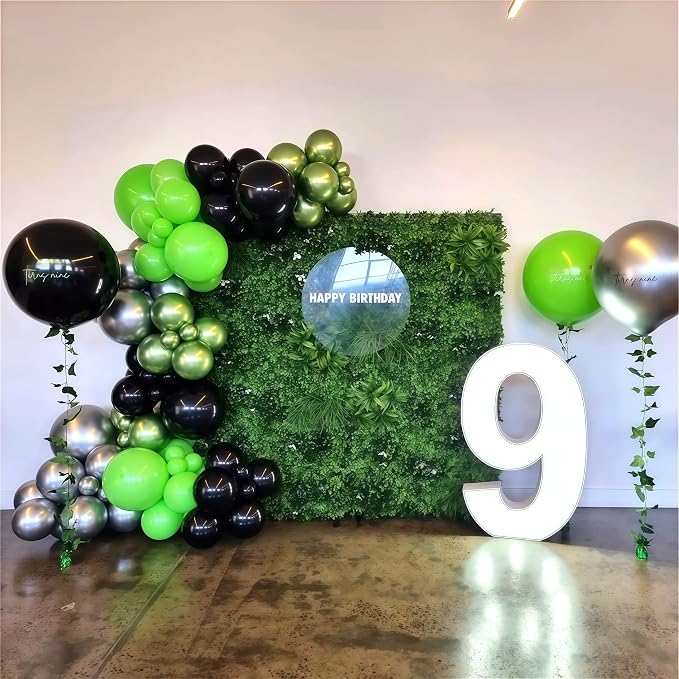 Green and Black Balloons, Gamer Latex Balloon - Image 6