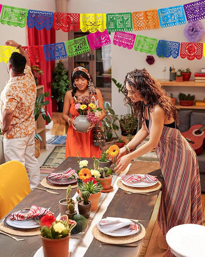 36 FT Cinco De Mayo Decorations, 2 Pack Mexican Party Banner, Plastic Fiesta - Image 4