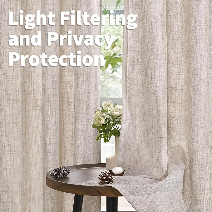 YoungsTex Natural Linen Curtains - Image 3