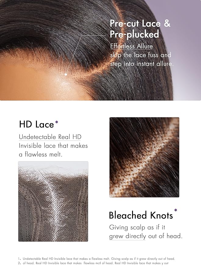 LUVME HAIR 12 Inch Light Yaki Straight Bob Wig Human Hair, Undetectable HD Lace Glueless Bob Wigs Human Hair Pre Plucked, Pre Cut Lace Wig Short Black Blunt Cut Bob Wigs