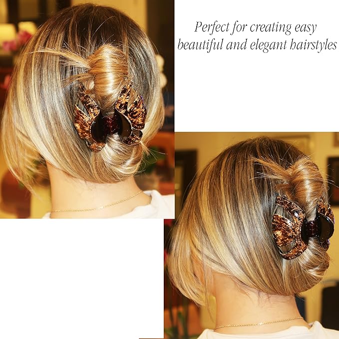 Camila Paris CP3866 French Octopus Hair Clip for Women Thick Hair and Long Curly Wavy Hair, Girls Hair Claw Clips, Styling Claw Clip for Thick Hair, Strong Hold No Slip Grip, Made in France