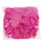 MEEDEE Fuchsia Pink Hair Ties for Women - No Crease, Soft Knotted Ribbon Ties for Damage-Free Ponytails, Yoga-Friendly Elastic Bracelets (Pack of 100)