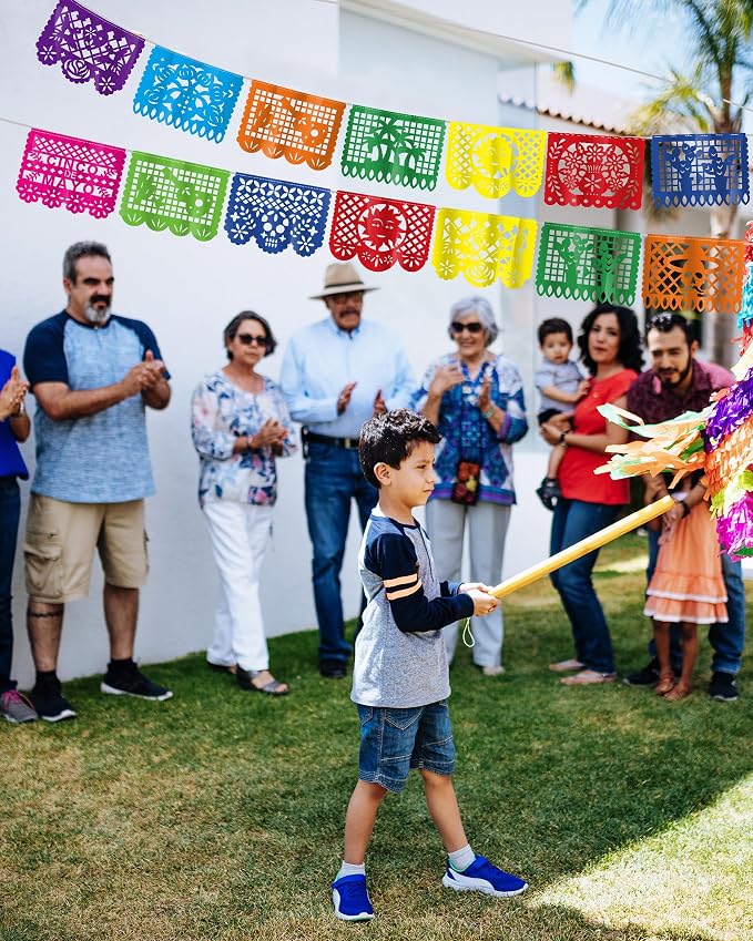 36 FT Cinco De Mayo Decorations, 2 Pack Mexican Party Banner, Plastic Fiesta - Image 5