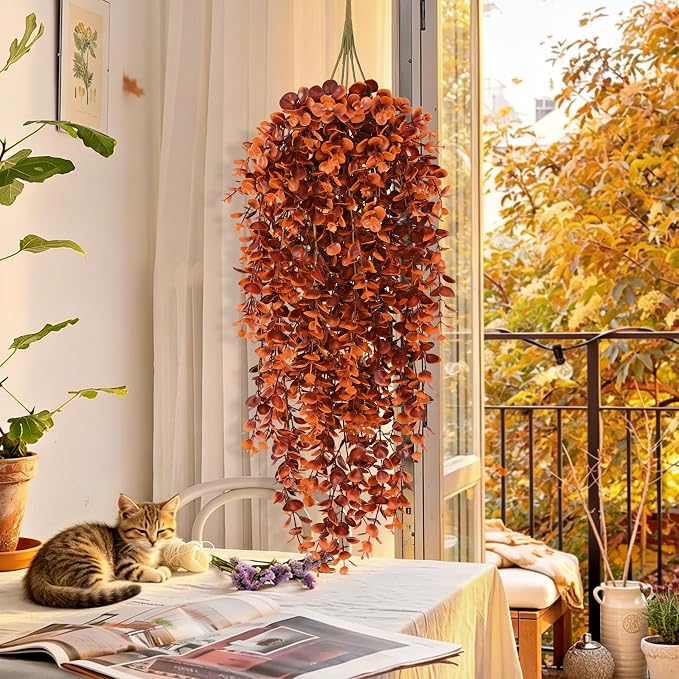 4Pcs Fake Hanging Plants - Image 2